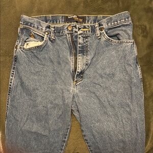 Wrangler George Strait Cowboy Cut Blue Relaxed Fit Jeans